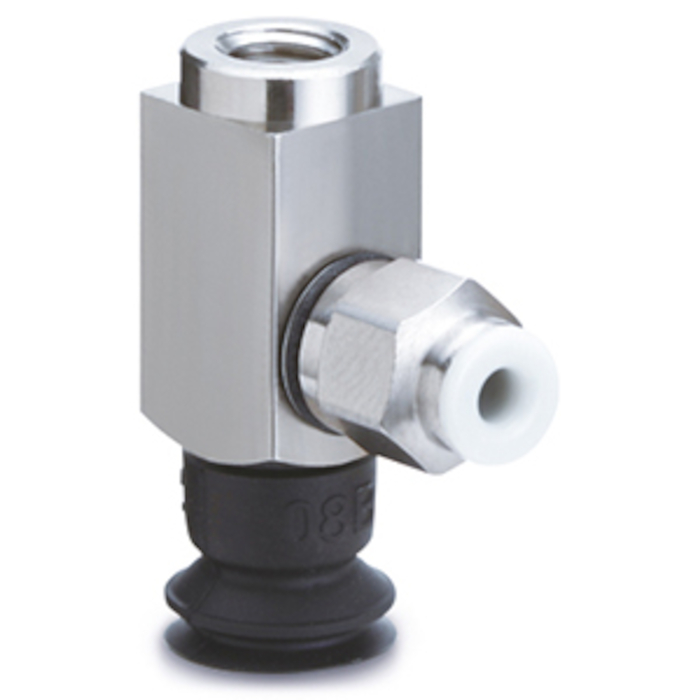 Przyssawki podciśnieniowe z adapterem z przyłączami wtykowymi z boku